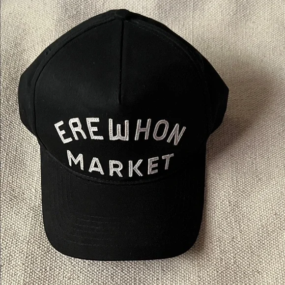Erewhon Black Cap Snap Back Sold Out Felt Appliqué - Picture 1 of 6